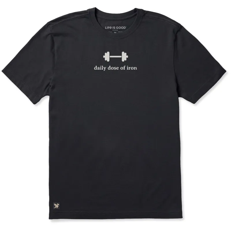 Men's Daisy Dose of Iron Dumbbell Short Sleeve Crusher Tee made by Life is Good