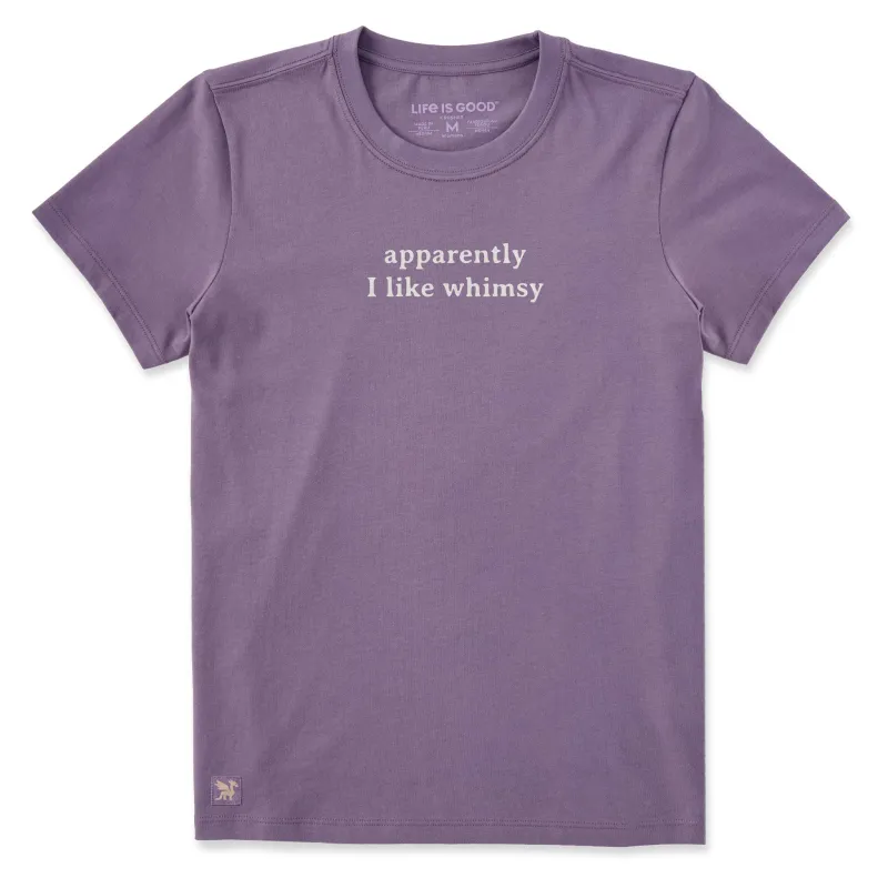 Women's Apparently I Like Whimsy Short Sleeve Crusher Tee made by Life is Good