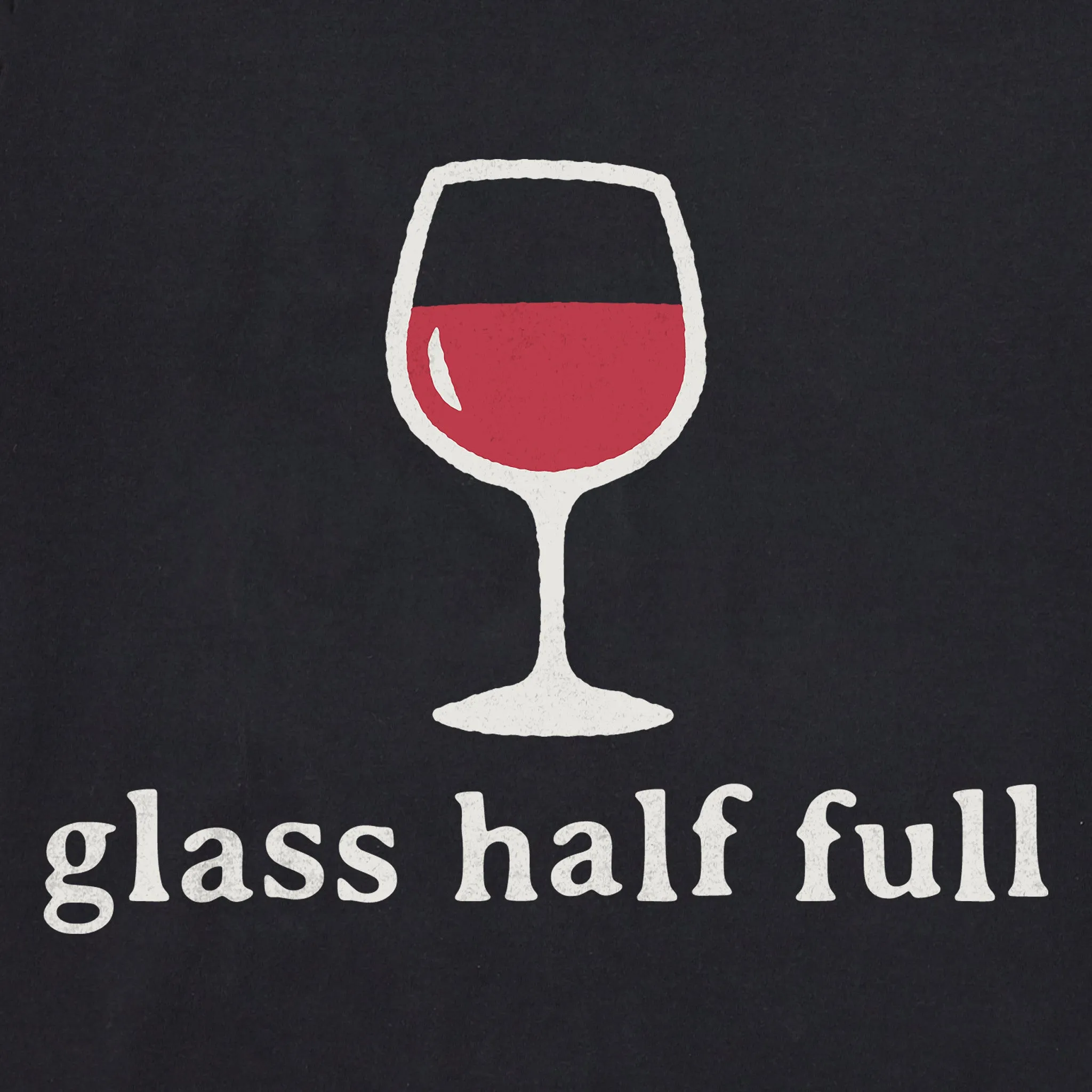 Women's Glass Half Full Short Sleeve Crusher Boxy Tee sold by Life is Good product image thumbnail 2