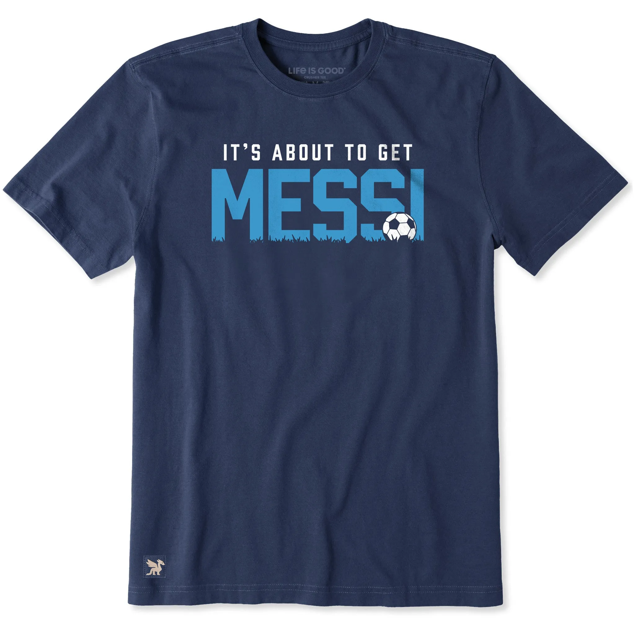 Men's It's About to Get Messi Short Sleeve Tee sold by Life is Good product image thumbnail 3