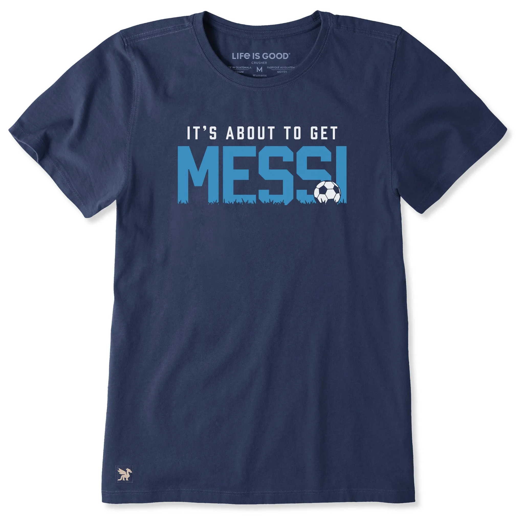 Women's It's About to Get Messi Short Sleeve Tee sold by Life is Good product image thumbnail 3