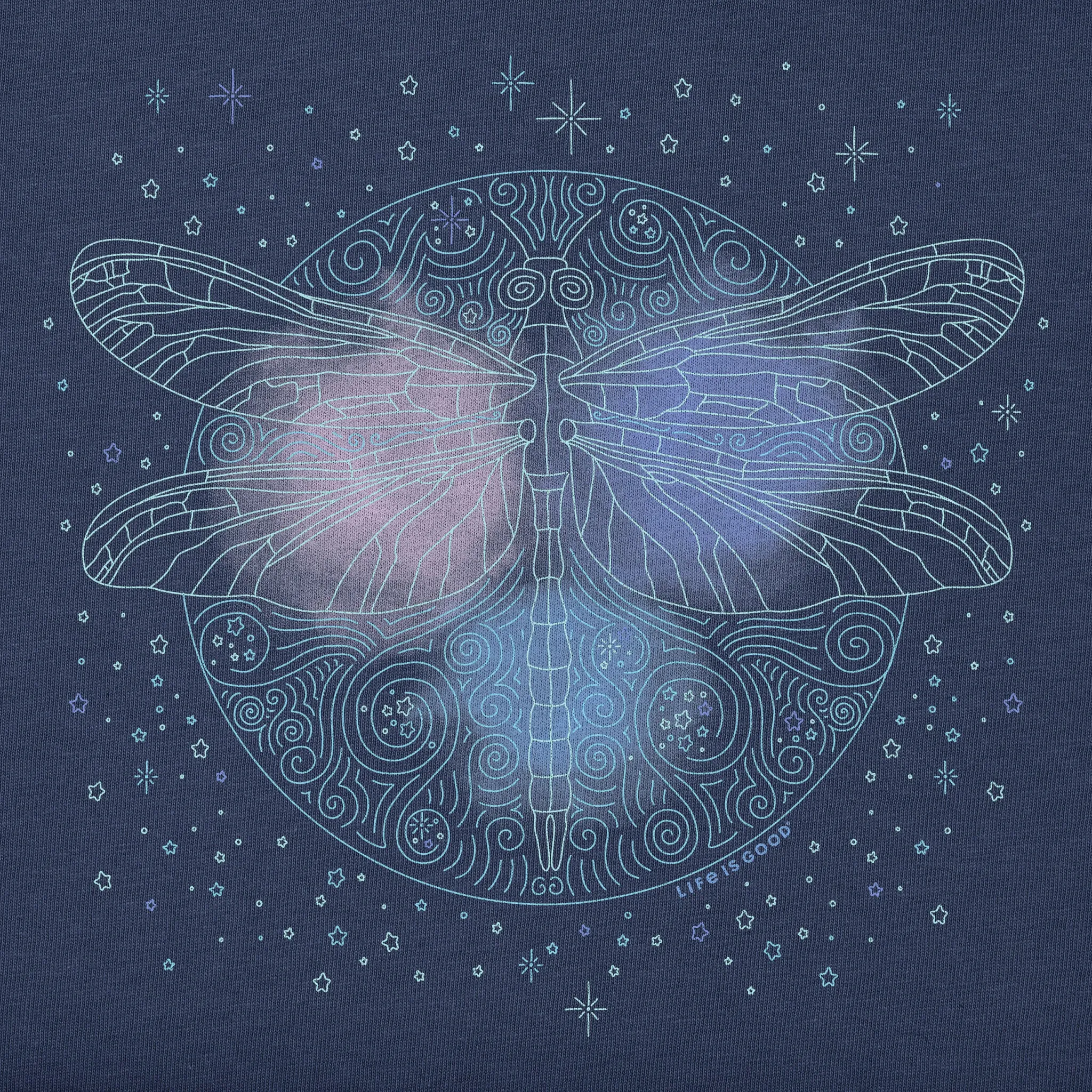 Women's Dragonfly Moon Short Sleeve Tee sold by Life is Good product image thumbnail 4