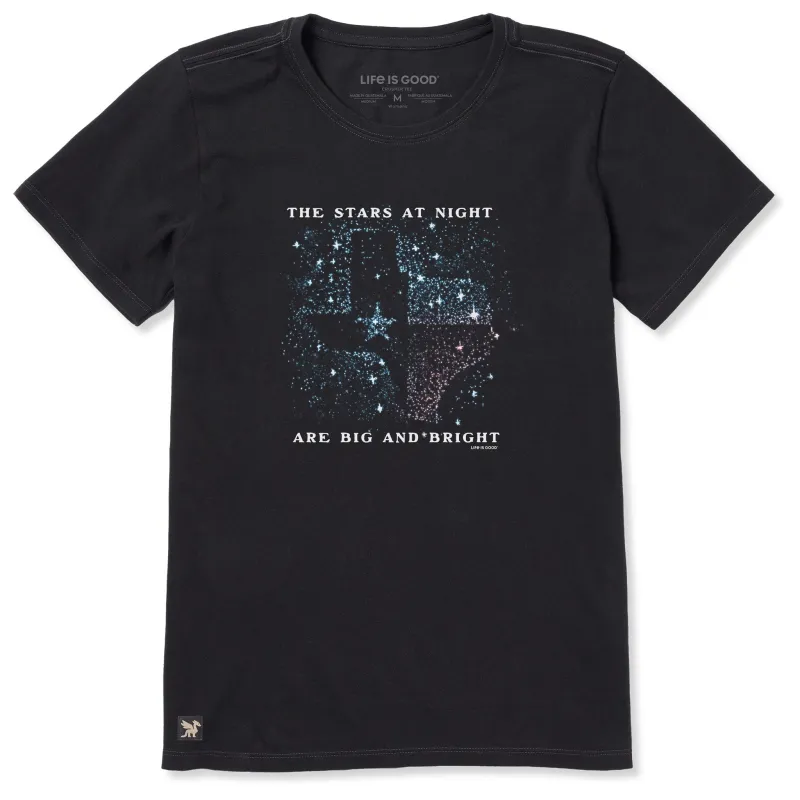 Women's Texas Stars are Big and Bright Short Sleeve Tee made by Life is Good
