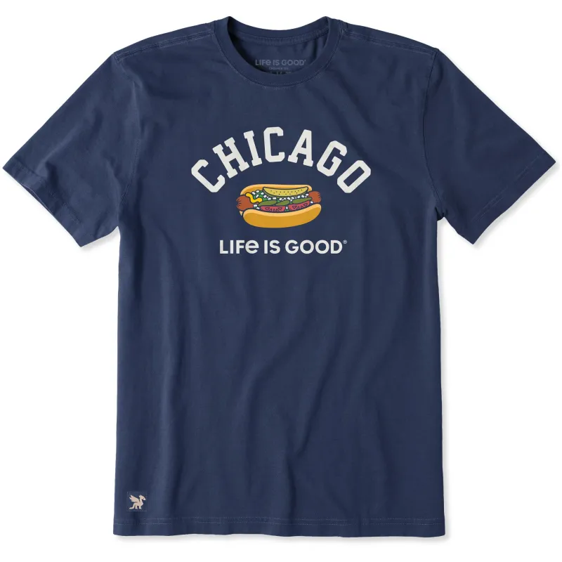Men's Chicago Life is Good Short Sleeve Tee made by Life is Good