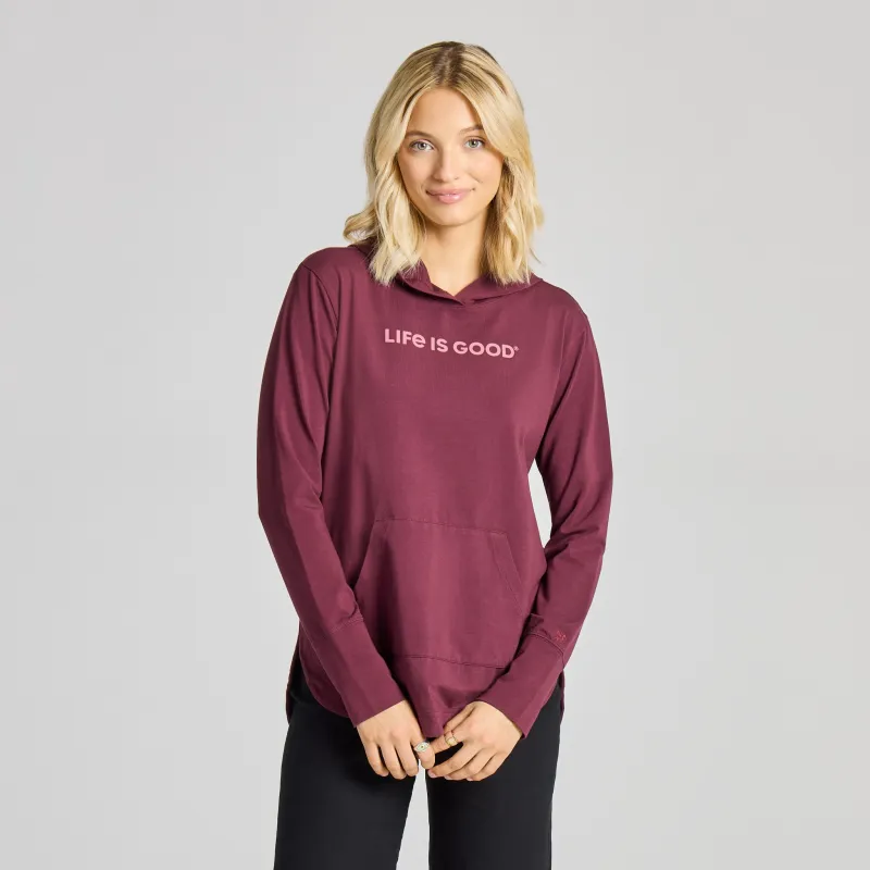 Women's LIG Tonal Horizontal Crusher-FLEX Hoodie Tunic made by Life is Good