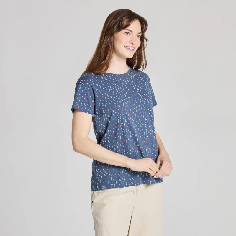 Women's Confetti Floral Pattern Crusher-LITE Easy Tee made by Life is Good