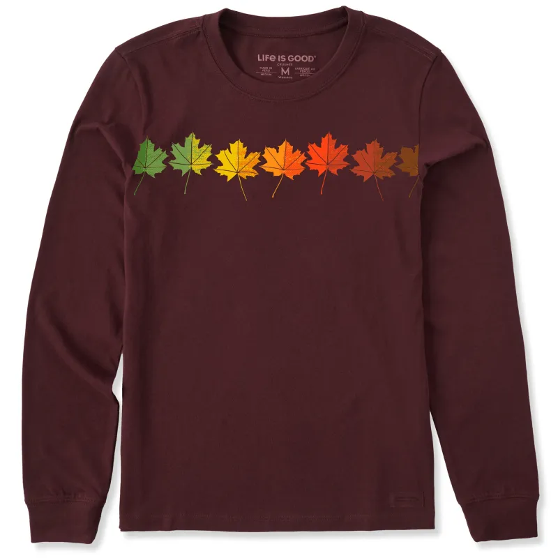 Women's Foliage Gradient Long Sleeve Crusher Tee made by Life is Good