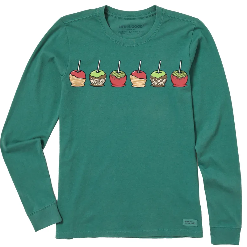 Women's Candied Apples Long Sleeve Crusher Tee made by Life is Good