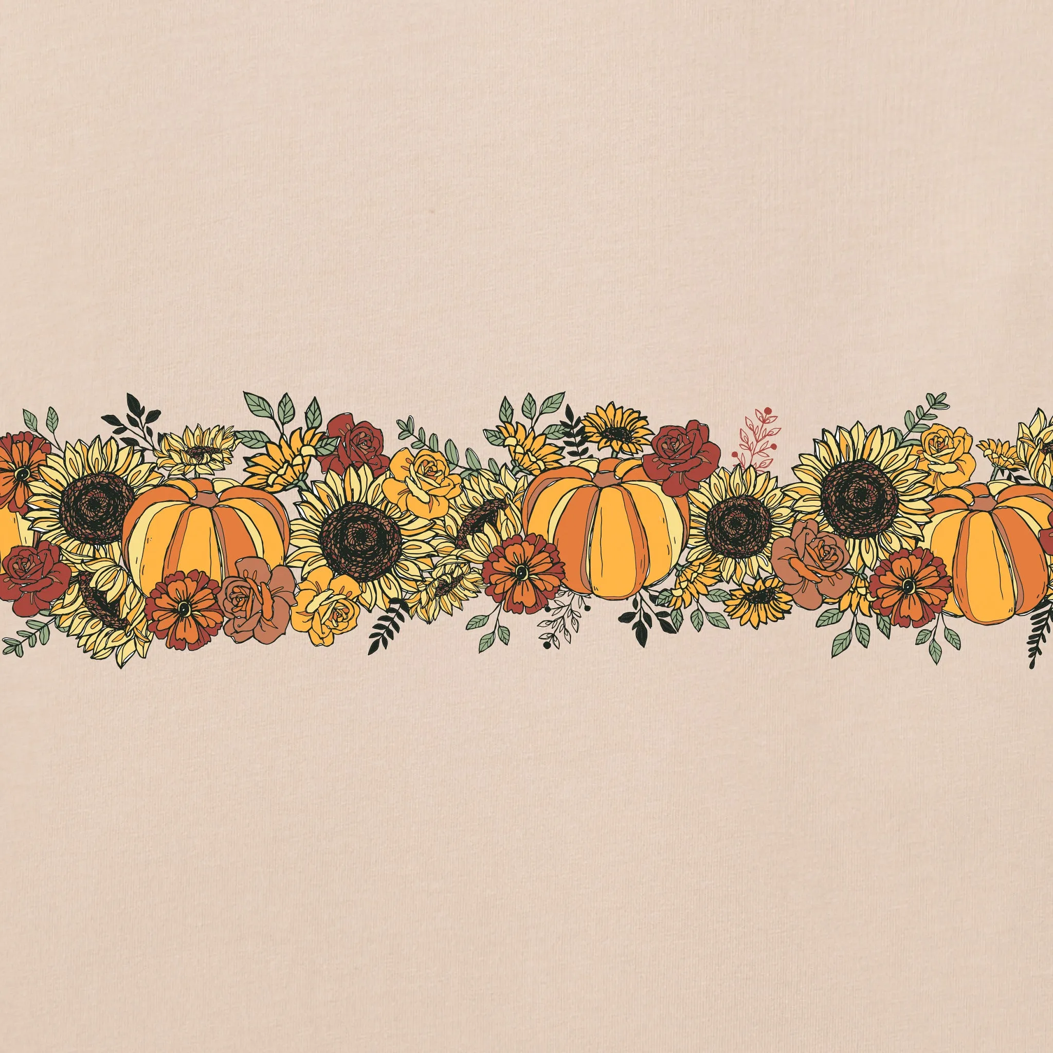 Women's Pumpkins and Sunflowers Long Sleeve Crusher Tee sold by Life is Good product image thumbnail 2