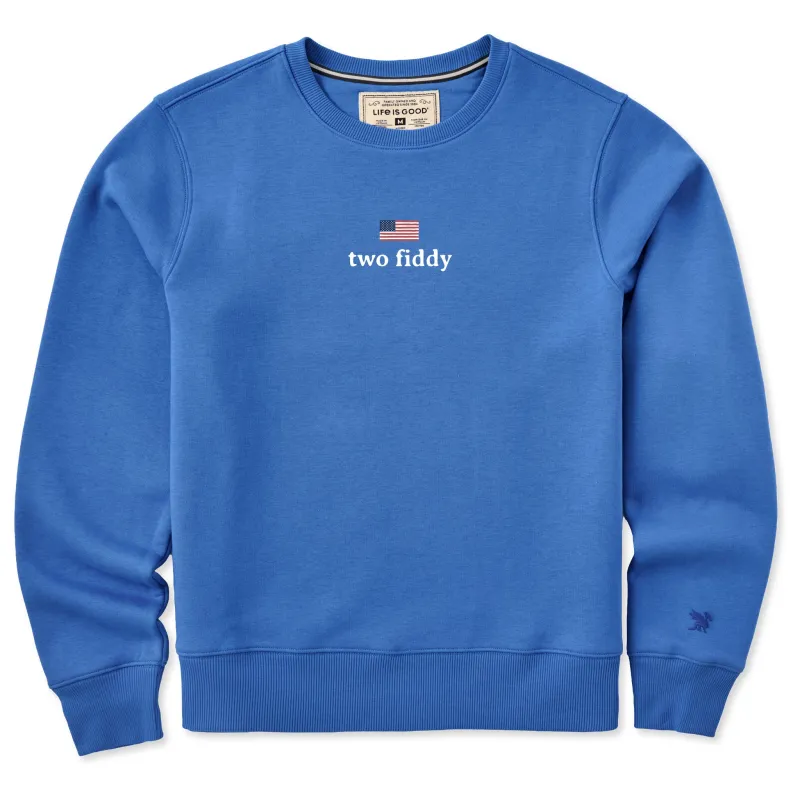 Women's Two Fiddy Good Vibes Crew made by Life is Good