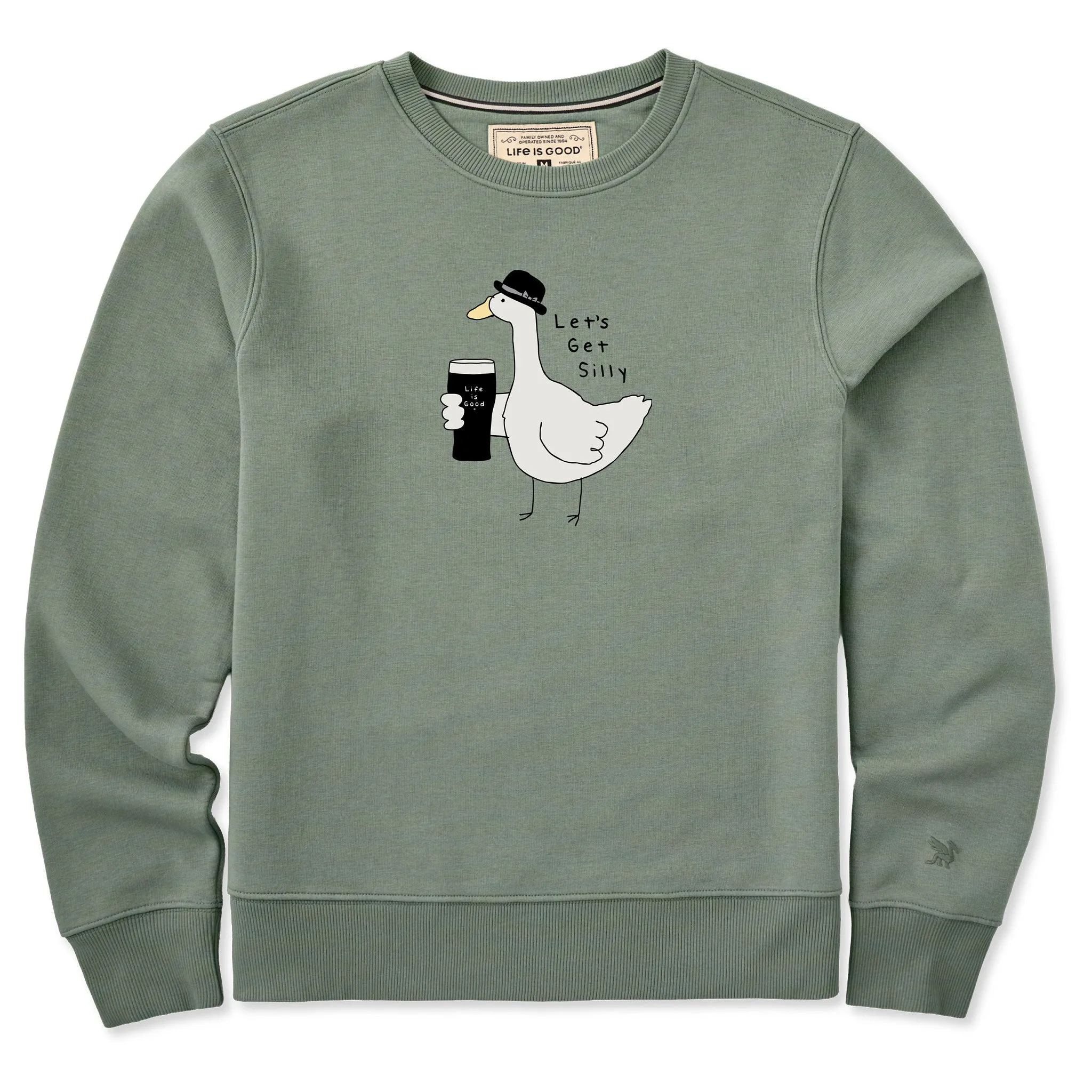 Women's Let's Get Silly Irish Goose Good Vibes Crew sold by Life is Good