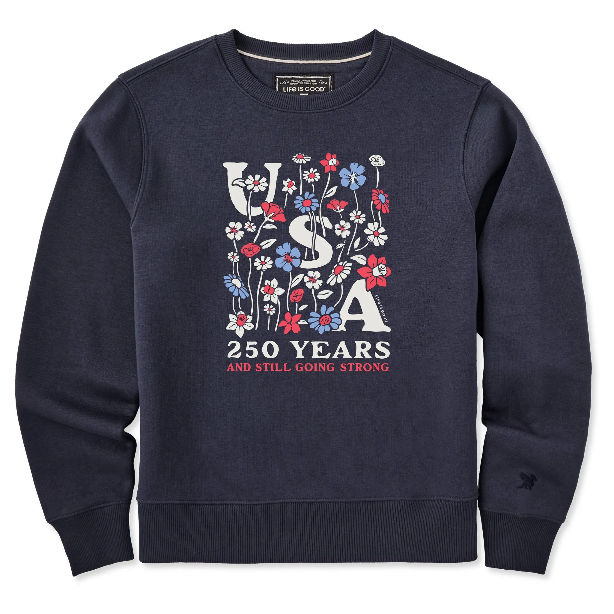Women's 250 Years and Still Going Strong Good Vibes Crew sold by Life is Good