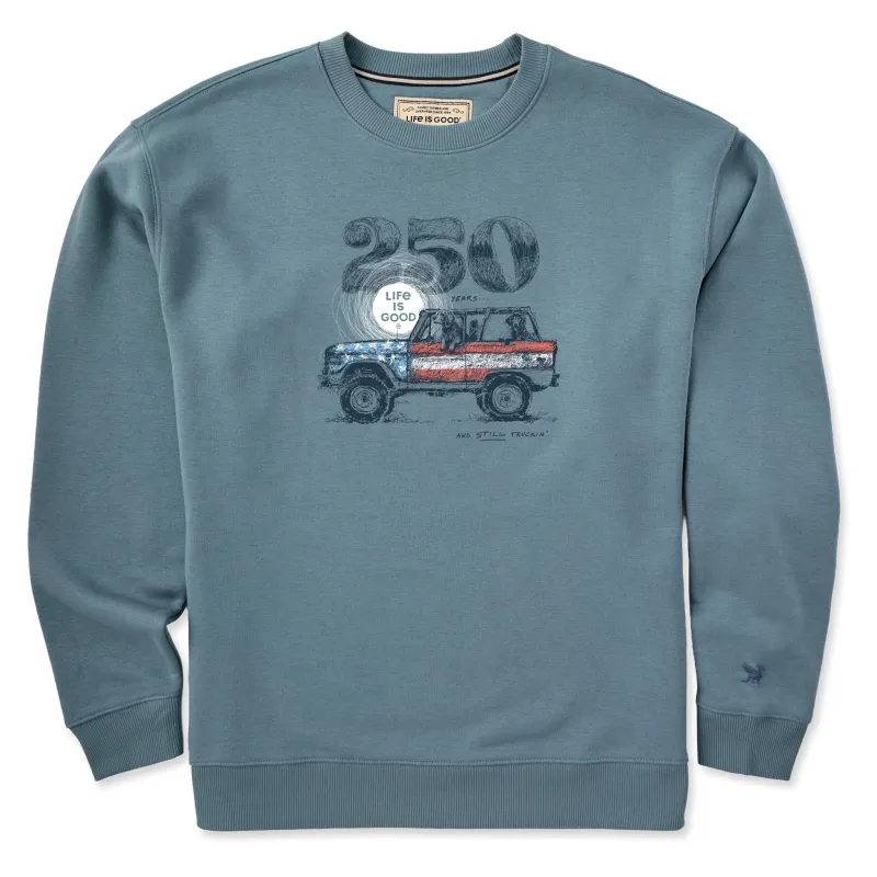 Men's 250 and Still Truckin Good Vibes Crew made by Life is Good