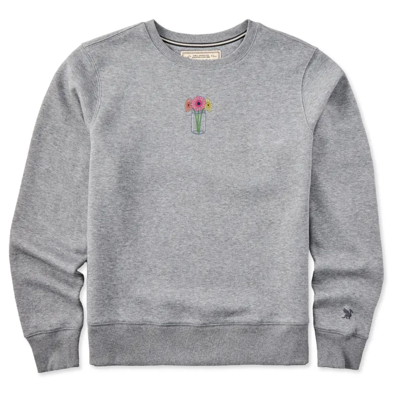 Women's Gerbera Flower Jar Good Vibes Crew made by Life is Good