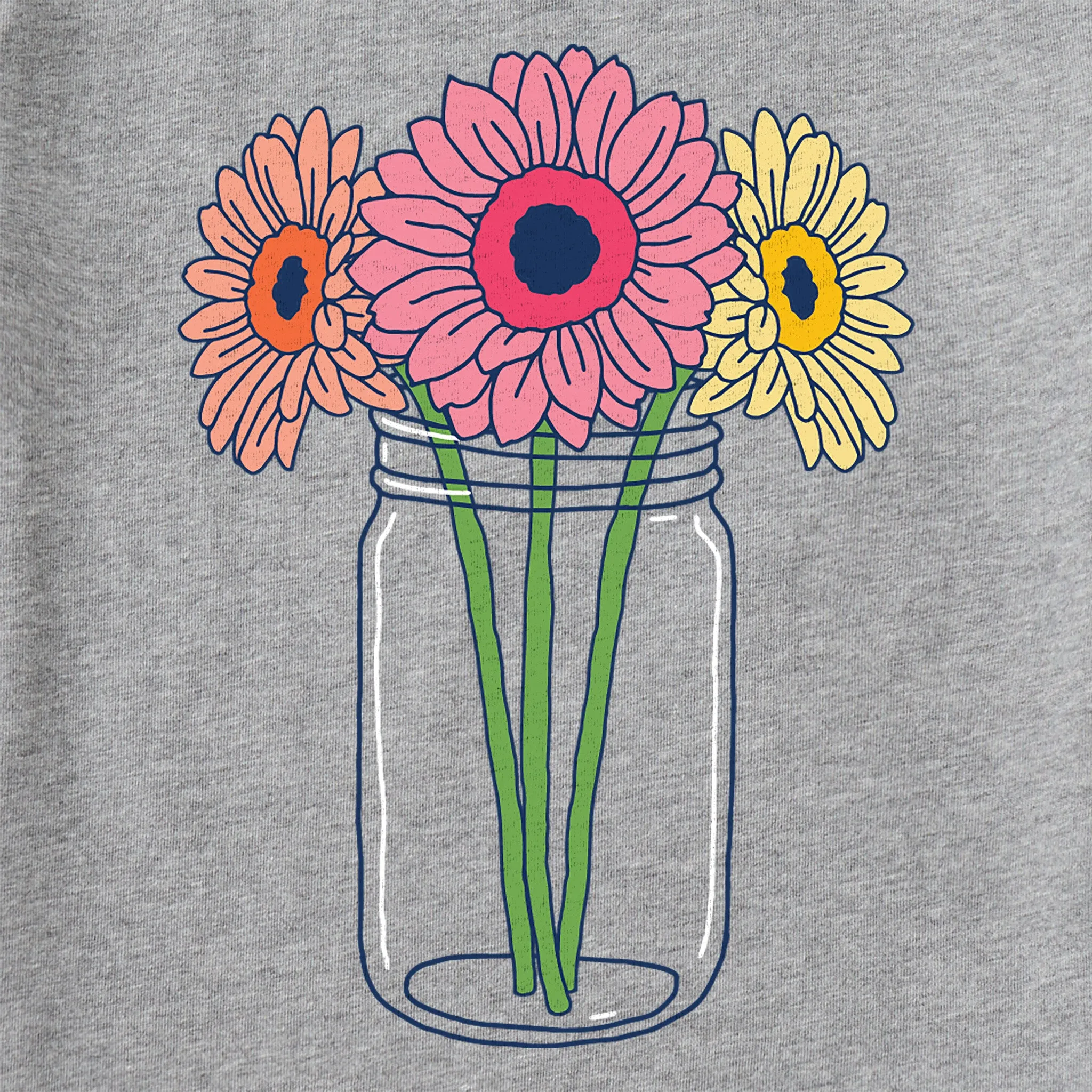 Women's Gerbera Flower Jar Good Vibes Crew sold by Life is Good product image thumbnail 2