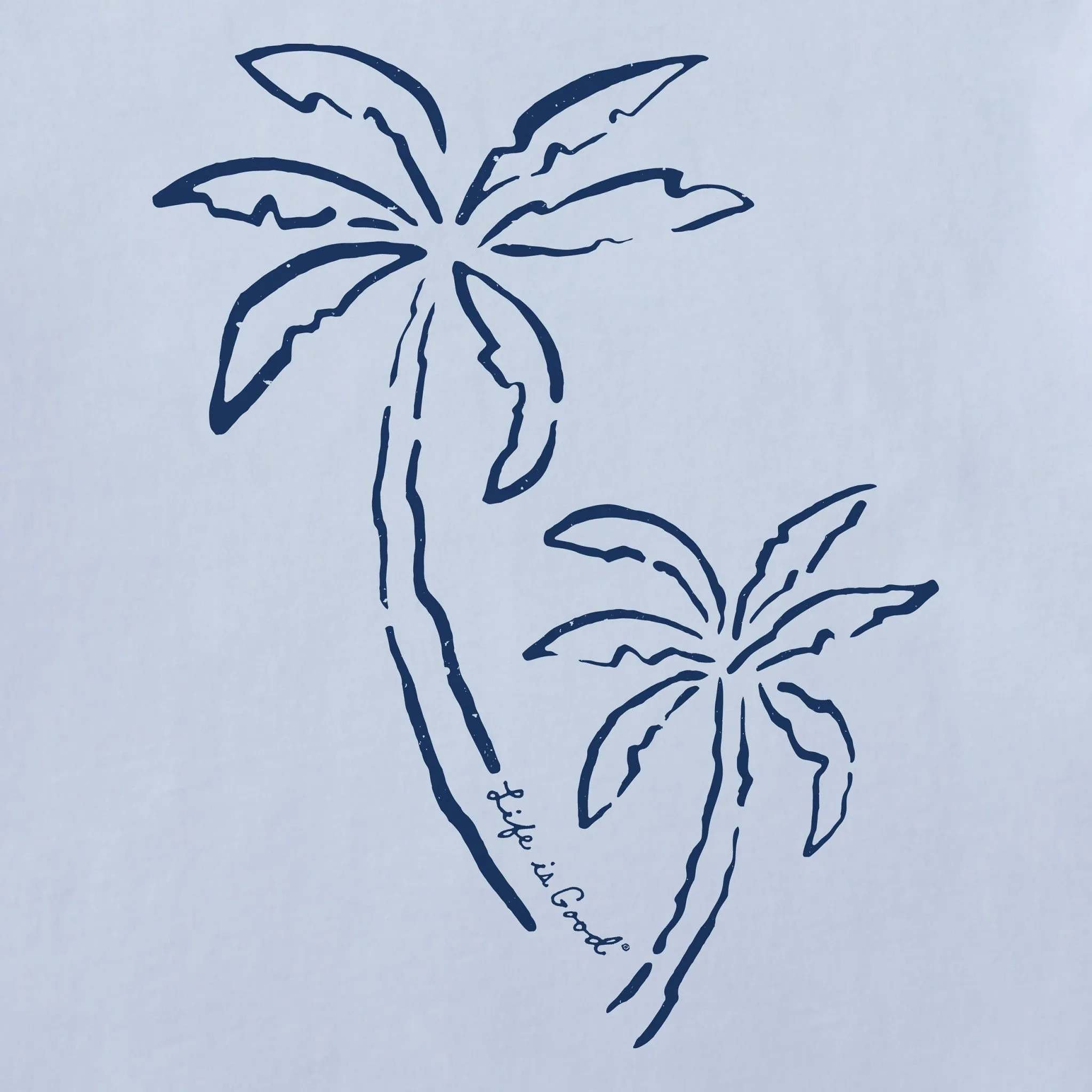 Women's Two Simple Palms Good Vibes Crew sold by Life is Good product image thumbnail 2