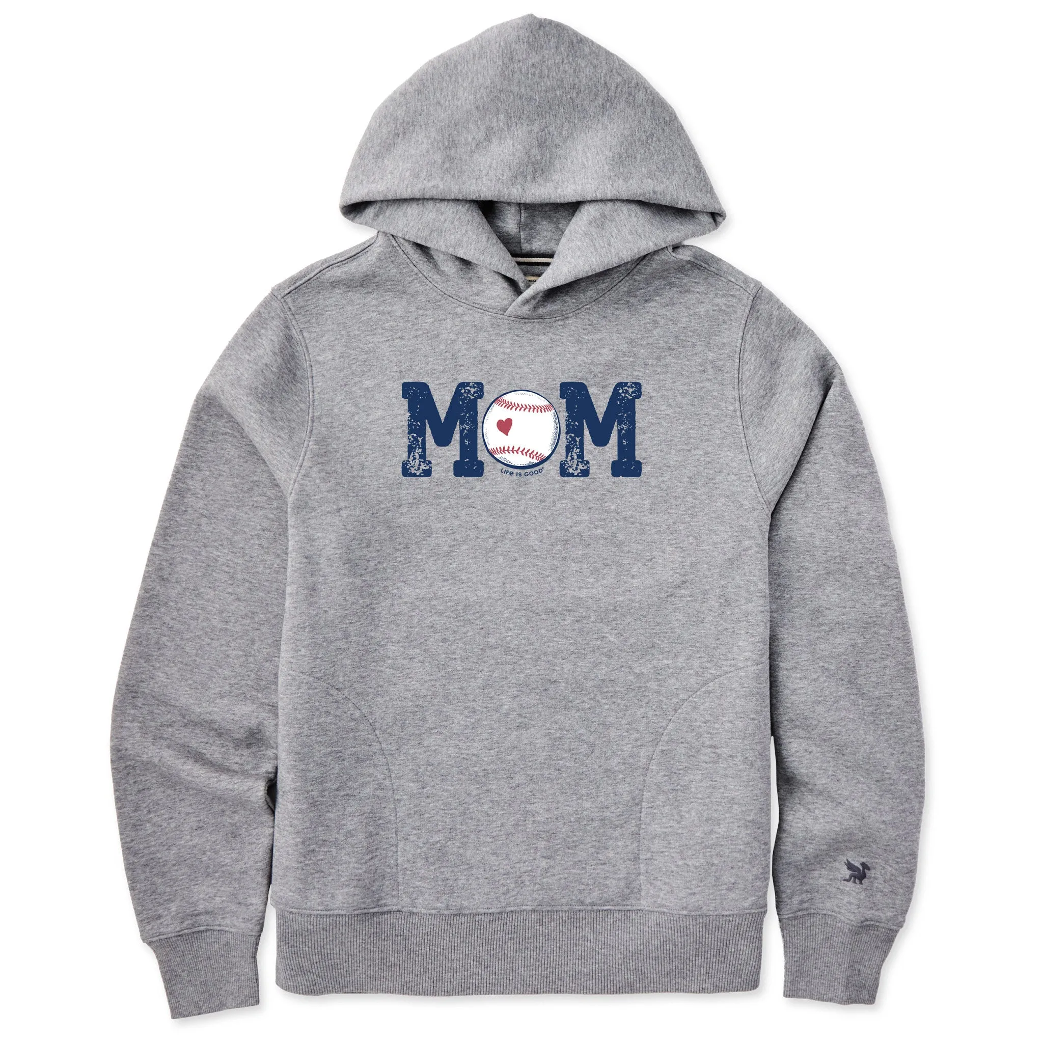Women's Baseball Mom Good Vibes Hoodie sold by Life is Good