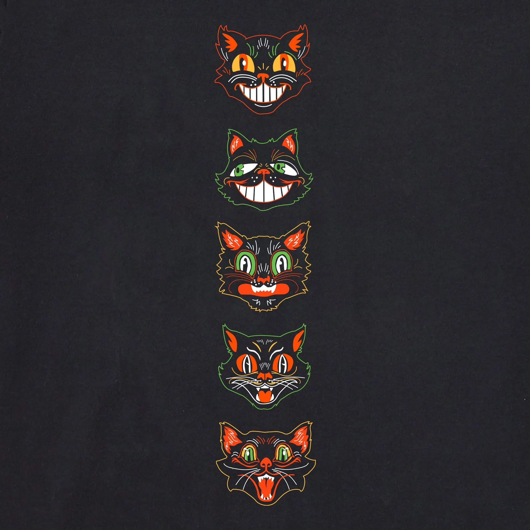 Women's Retro Scaredy Cats Long Sleeve Crusher Tee sold by Life is Good product image thumbnail 2