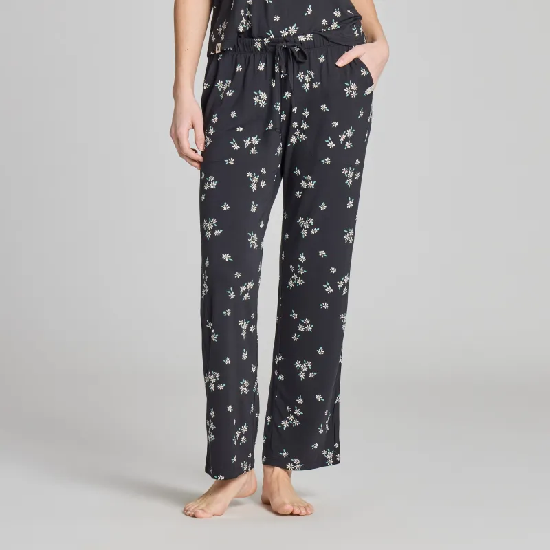 Women's Wild Daisy Pattern Lightweight Sleep Pant made by Life is Good