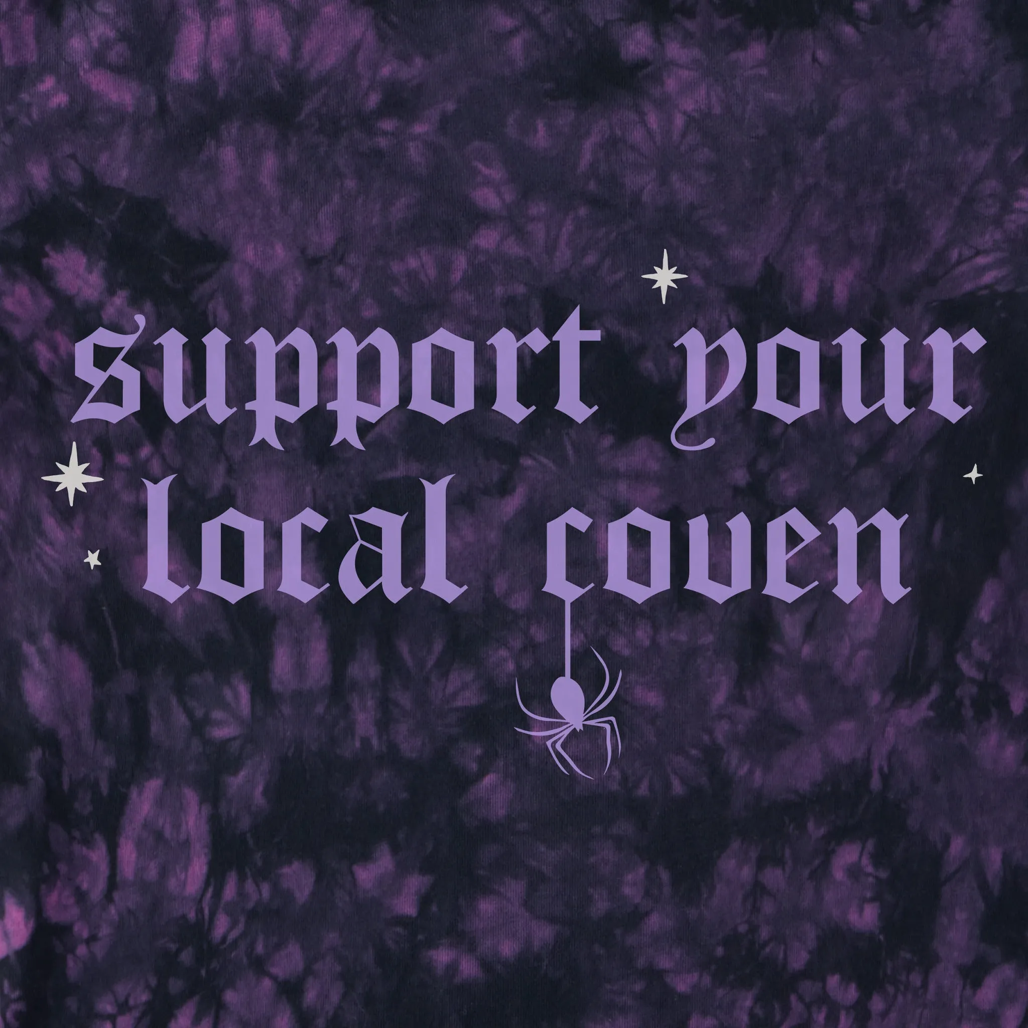 Women's Support Your Local Coven Short Sleeve Crusher Tie-Dye Tee sold by Life is Good product image thumbnail 2