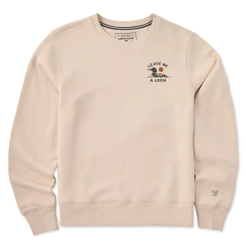 Women's Leave Me a Loon Good Vibes Crew made by Life is Good