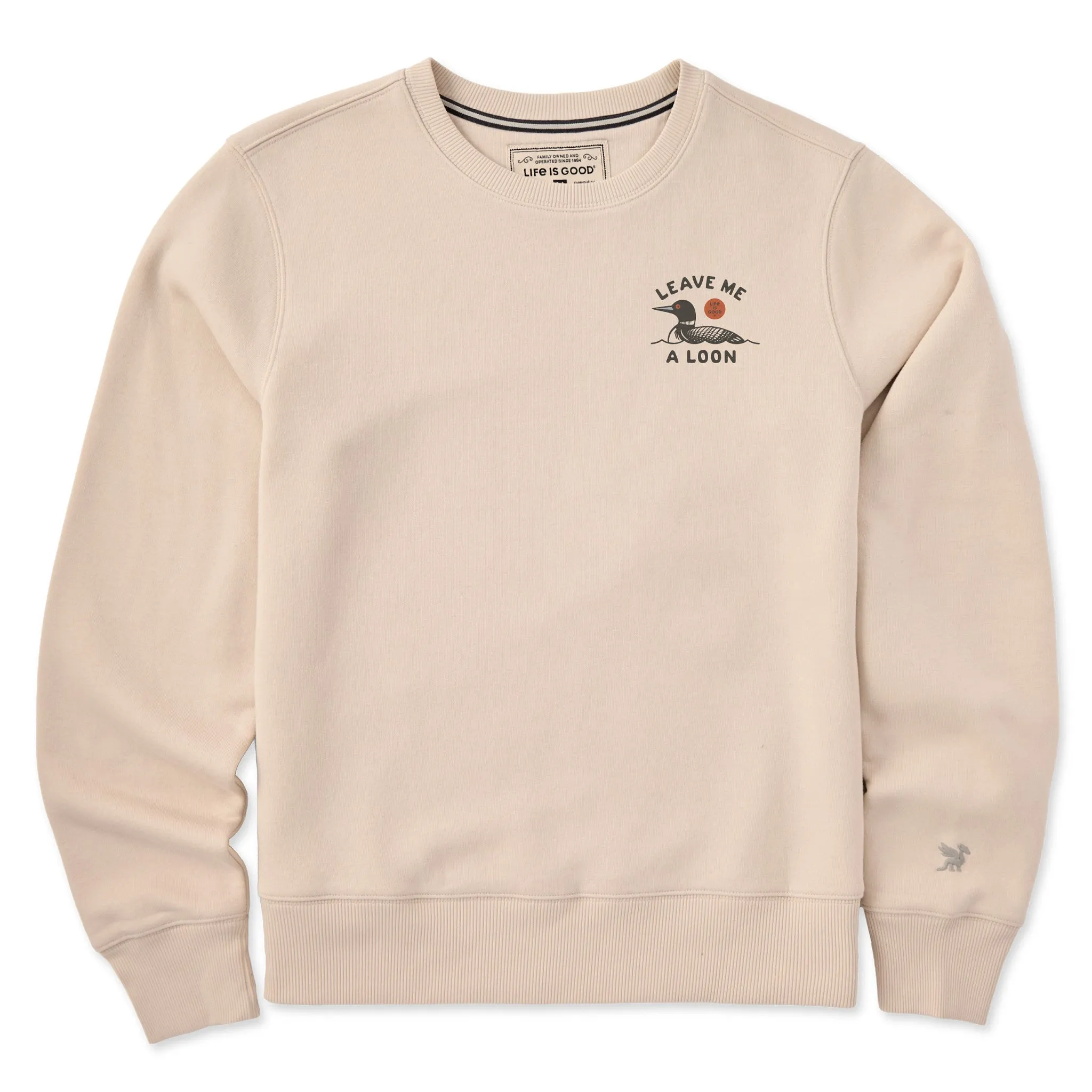 Women's Leave Me a Loon Good Vibes Crew sold by Life is Good