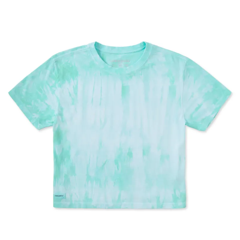 Women's Solid Women's Short Sleeve Crusher Boxy Tie-Dye Tee made by Life is Good