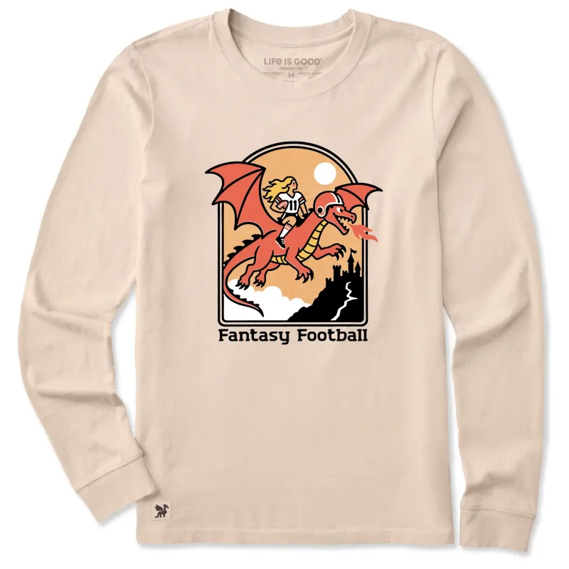 Women's Fantasy Football Dragon Rider Long Sleeve Crusher Tee made by Life is Good