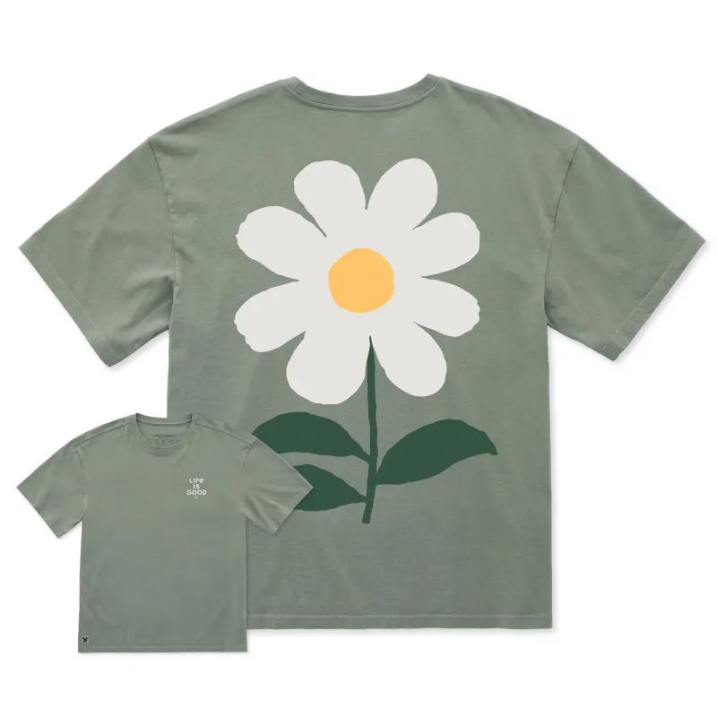 Men's Big Ol' Daisy Short Sleeve Oversized Crusher Tee made by Life is Good