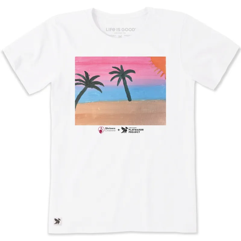 Women's Cotton Candy Skies Short Sleeve Crusher Tee made by Life is Good