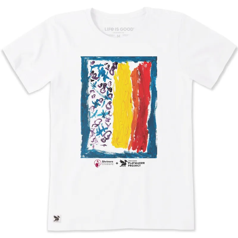 Women's Rainbows and Love Meet Short Sleeve Crusher Tee made by Life is Good