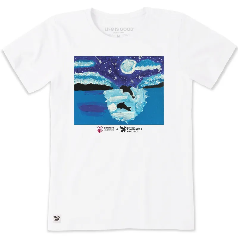 Women's The Moon and the Water Short Sleeve Crusher Tee made by Life is Good