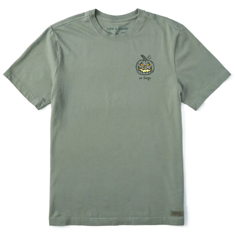 Men's Jack-O-Lantern En Fuego Short Sleeve Tee made by Life is Good