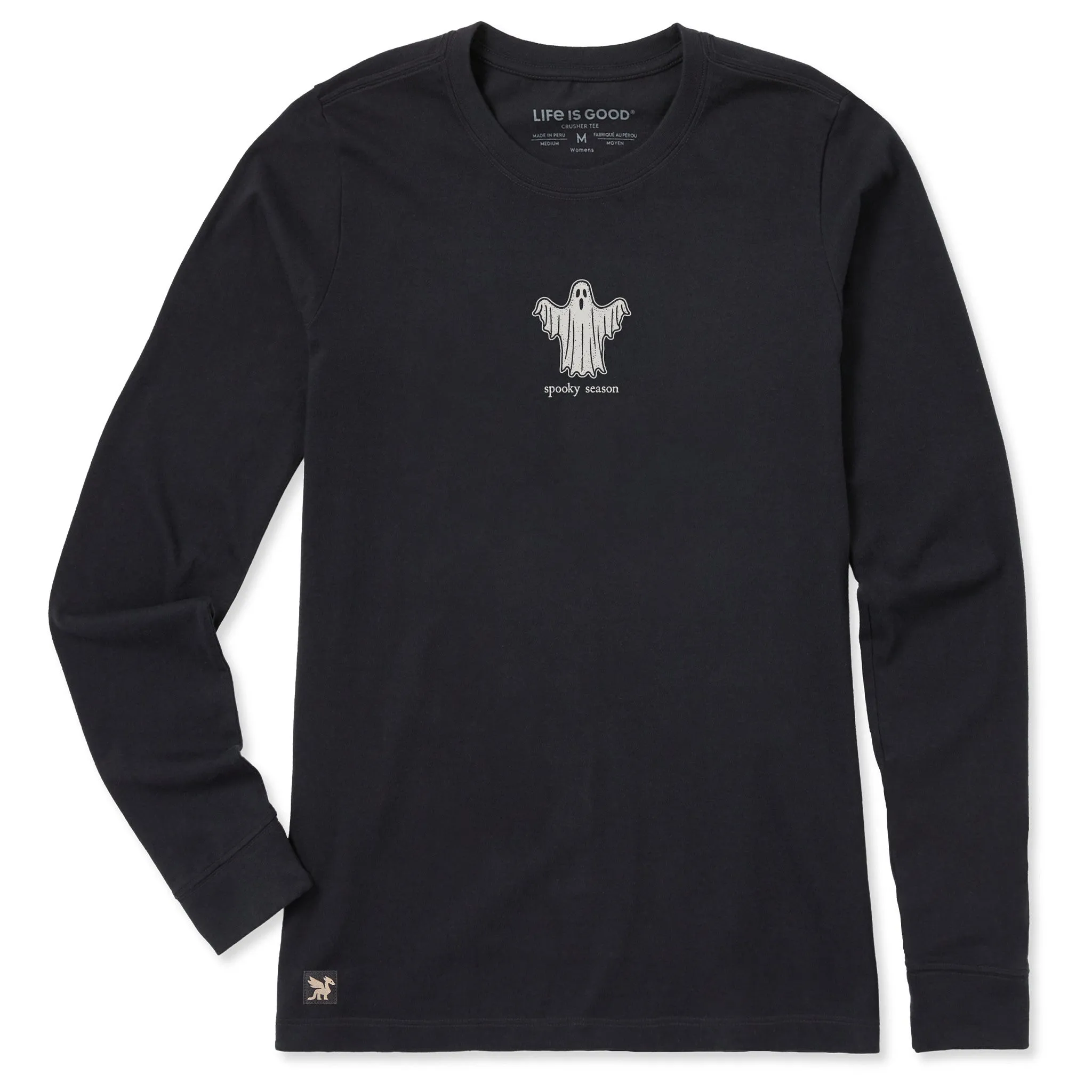 Women's Ghost Spooky Long Sleeve Crusher Tee sold by Life is Good