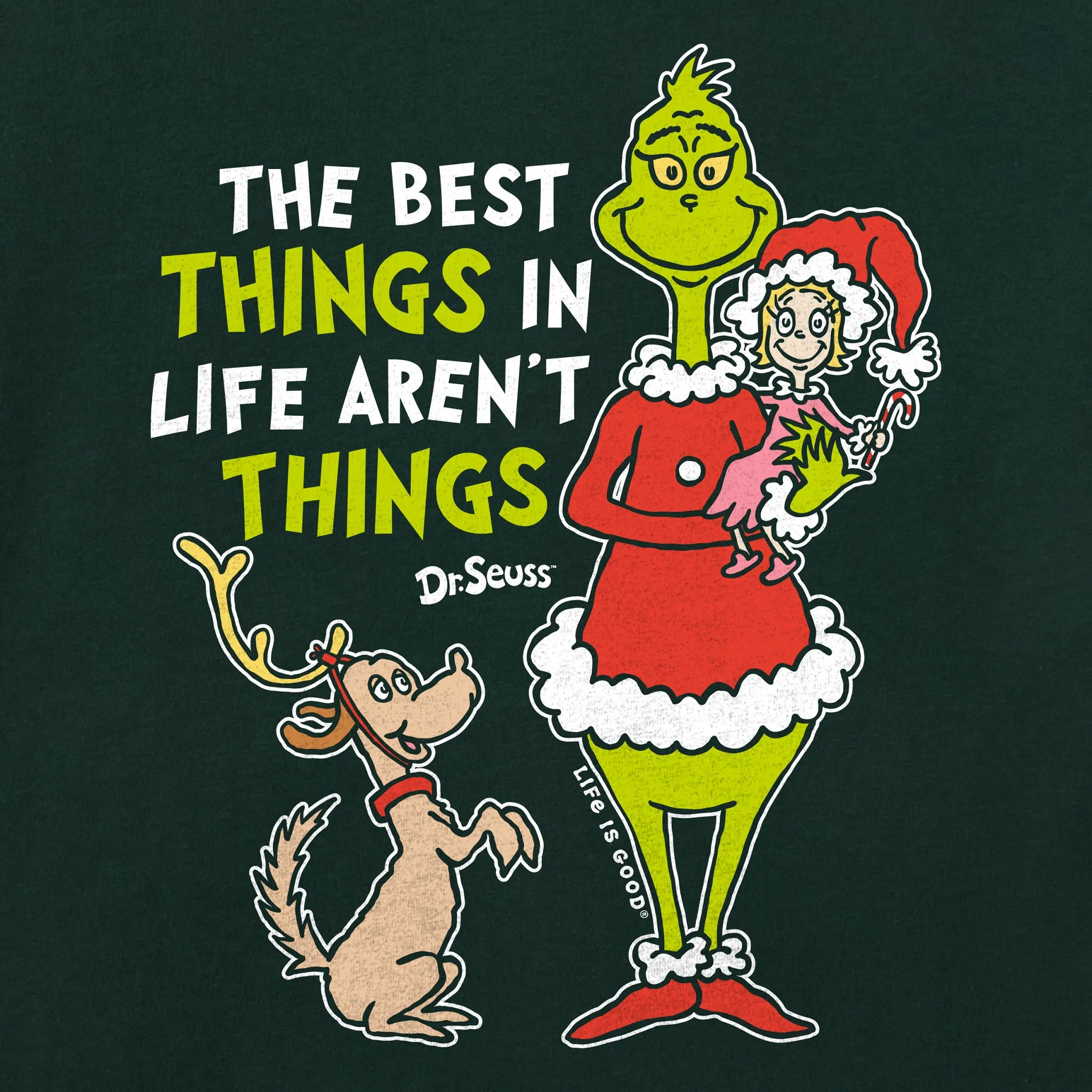 Men's The Best Things Grinch Long Sleeve Crusher Tee sold by Life is Good product image thumbnail 2