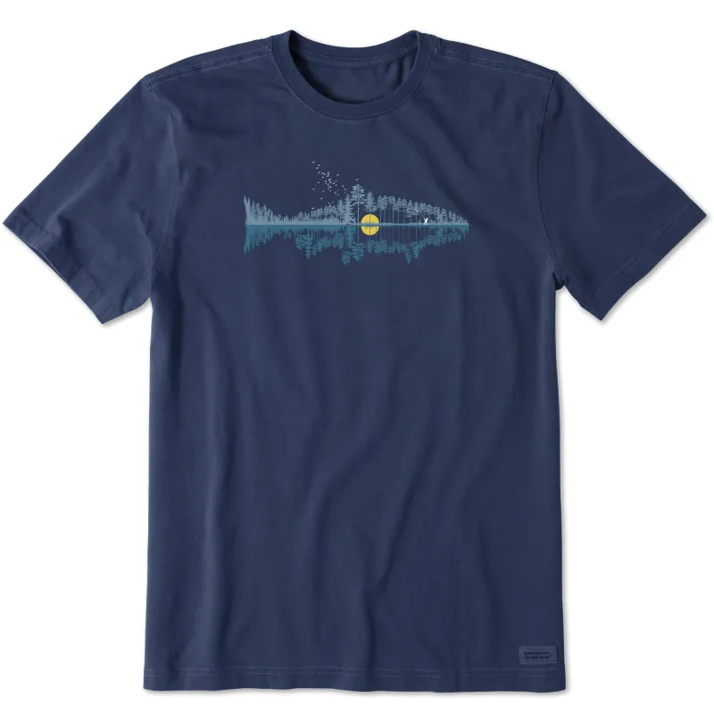 Men's Fishscape Short Sleeve Crusher-LITE Tee made by Life is Good