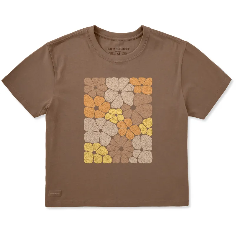 Women's Floral Field Short Sleeve Crusher Boxy Tee made by Life is Good