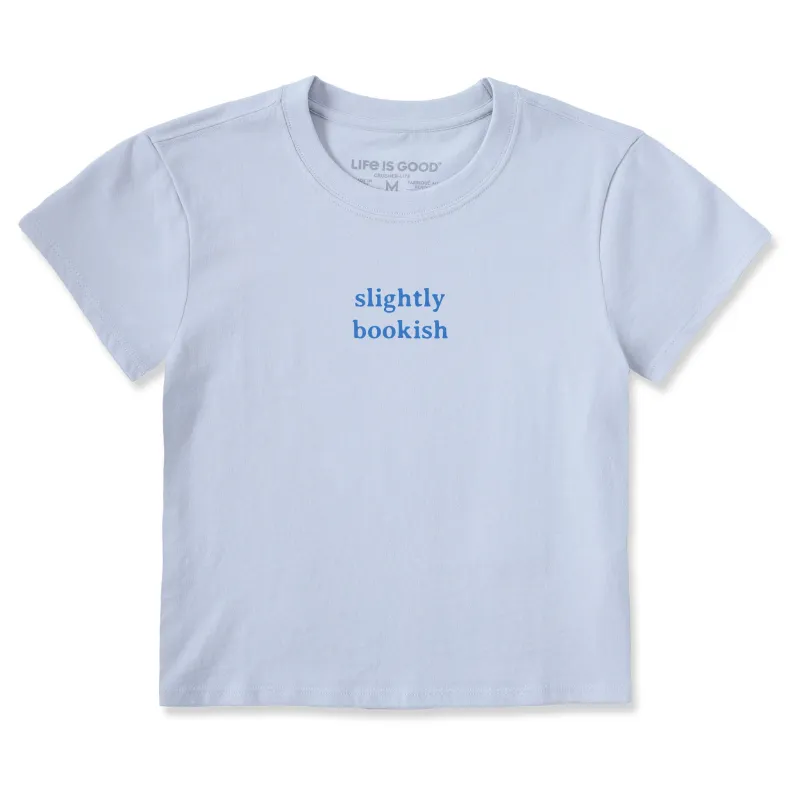 Women's Slightly Bookish Crusher-LITE Shrunken Tee made by Life is Good