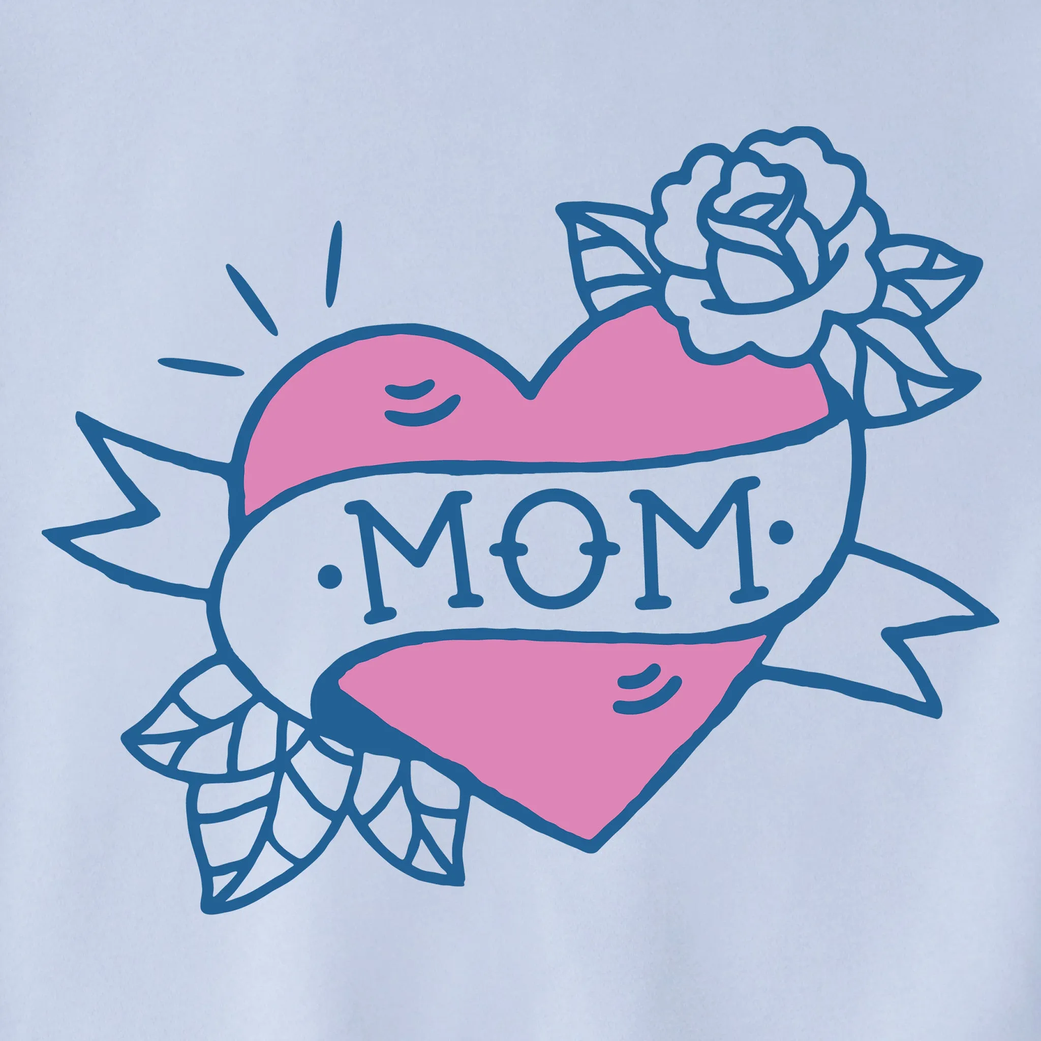 Unisex Mom Love Mock Neck Fleece Crew sold by Life is Good product image thumbnail 2