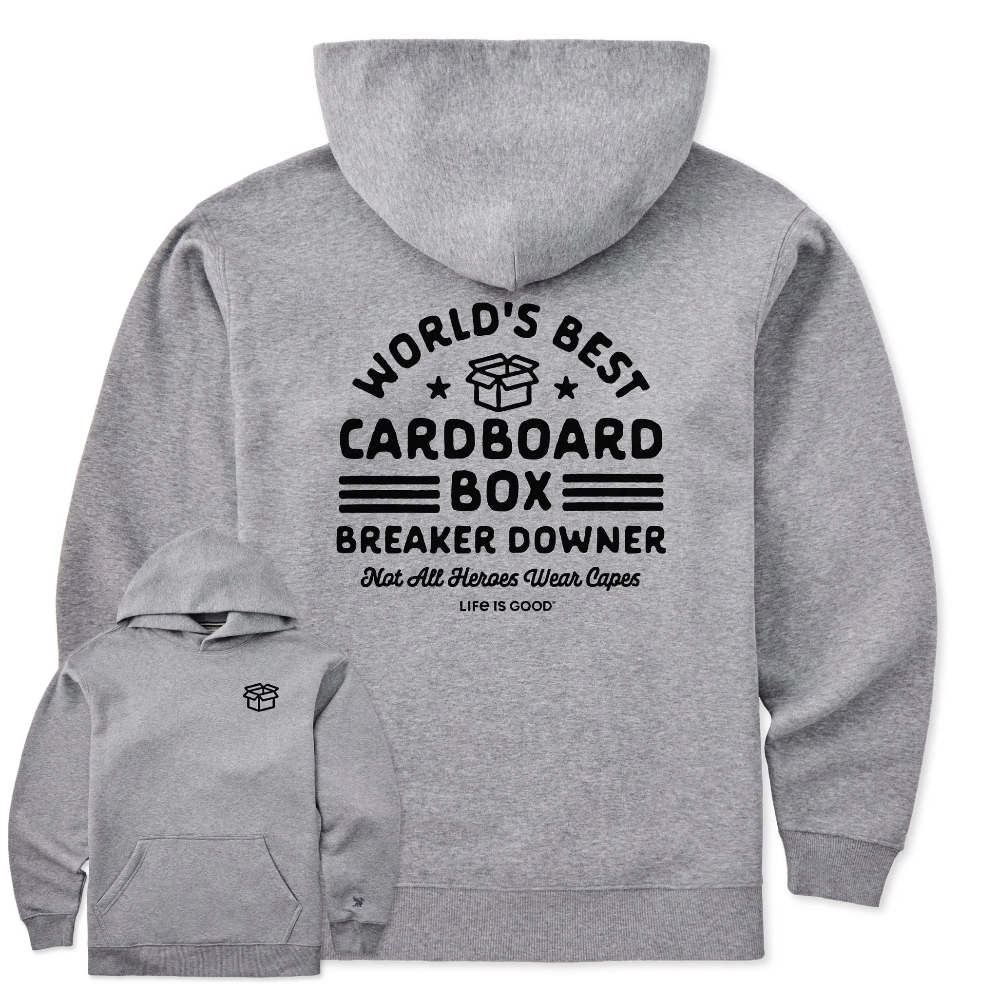 Men's Cardboard Box Breaker Downer Good Vibes Hoodie sold by Life is Good product image thumbnail 4