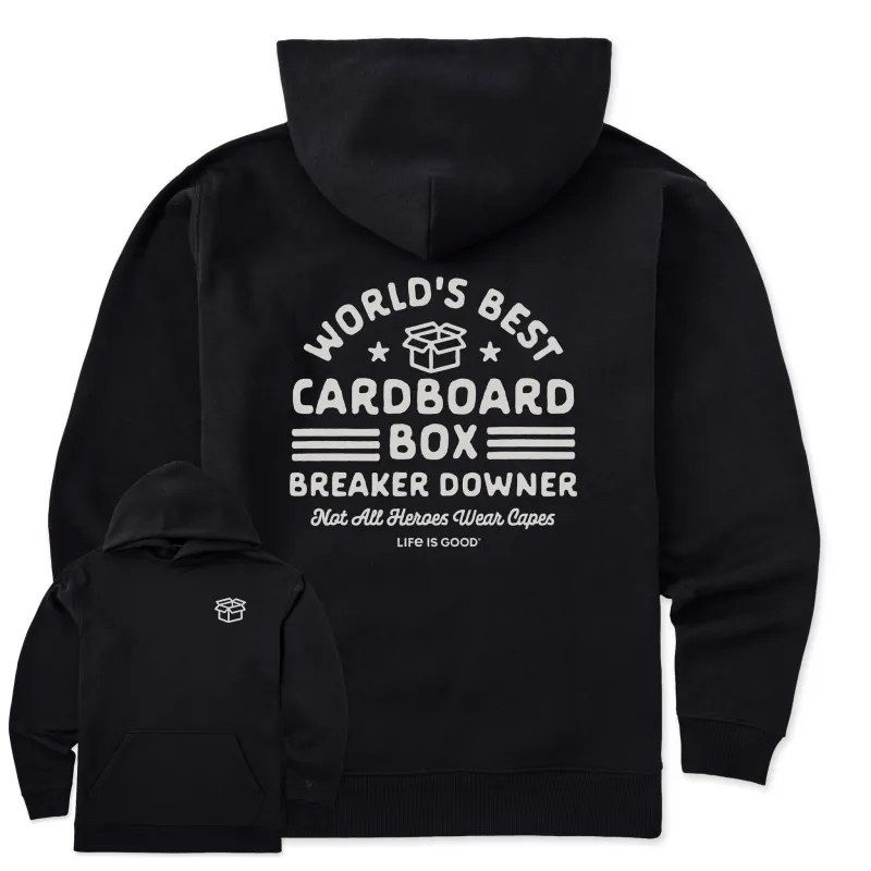 Men's Cardboard Box Breaker Downer Good Vibes Hoodie made by Life is Good