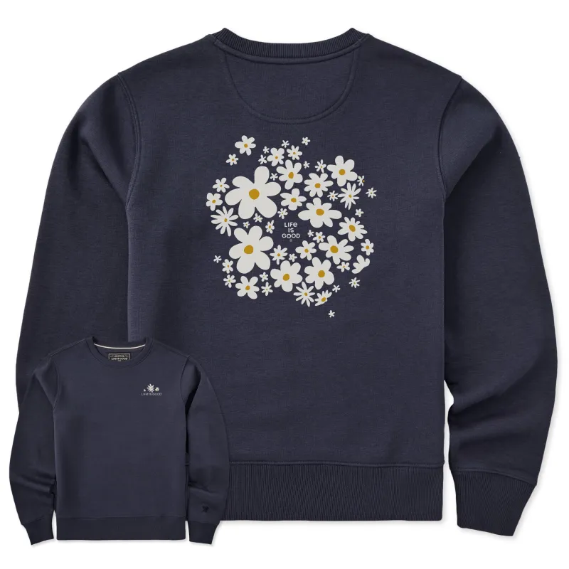 Women's Daisy Splash Good Vibes Crew made by Life is Good