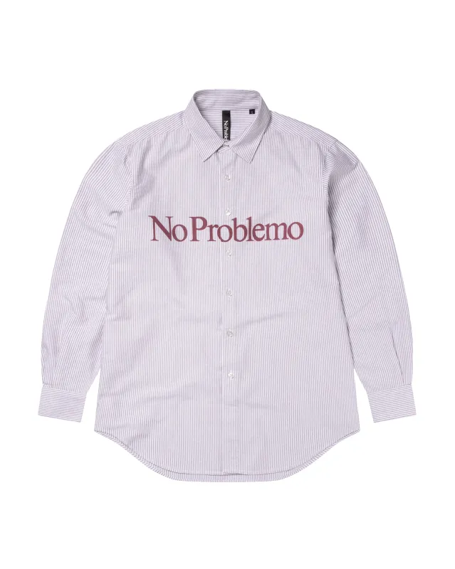 No Problemo LS Stripe Oxford Shirt sold by No Problemo