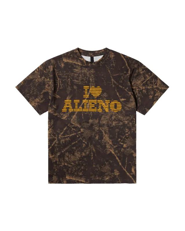 I Love Alieno Camo SS Tee sold by No Problemo