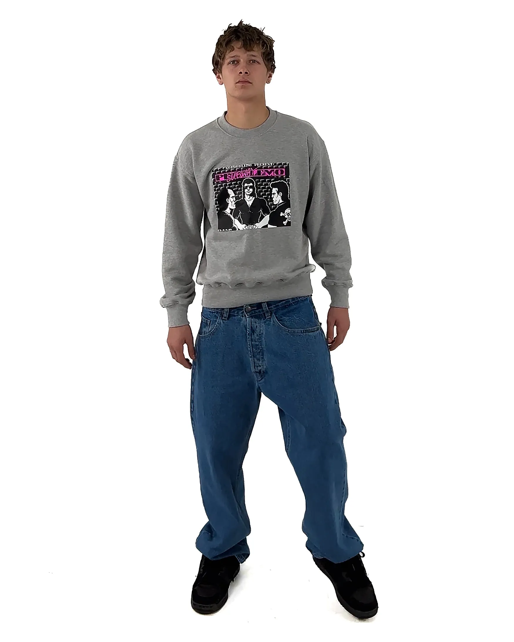 Subway Crew Neck Sweat sold by No Problemo product image thumbnail 3