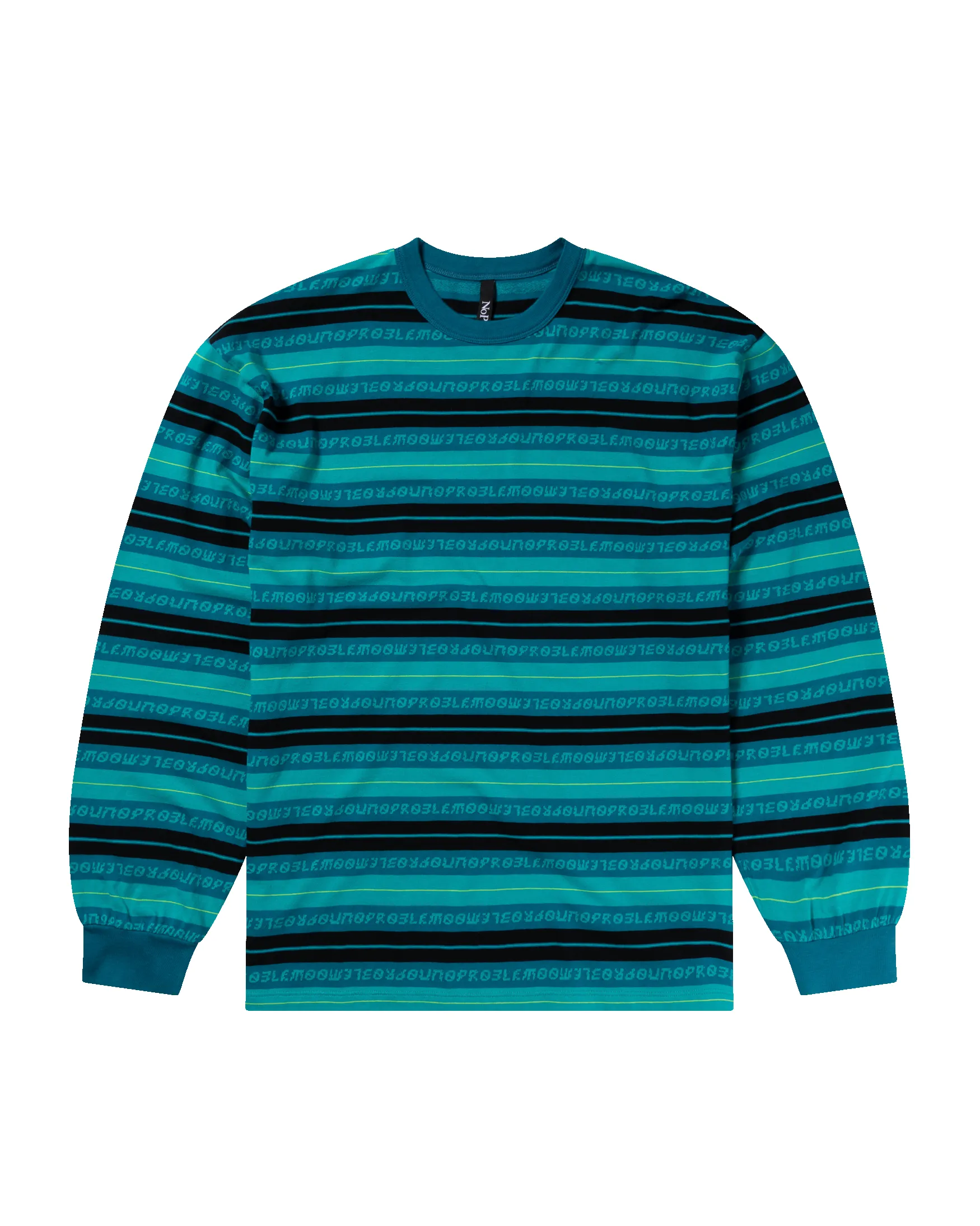Jacquard Stripe LS Tee sold by No Problemo