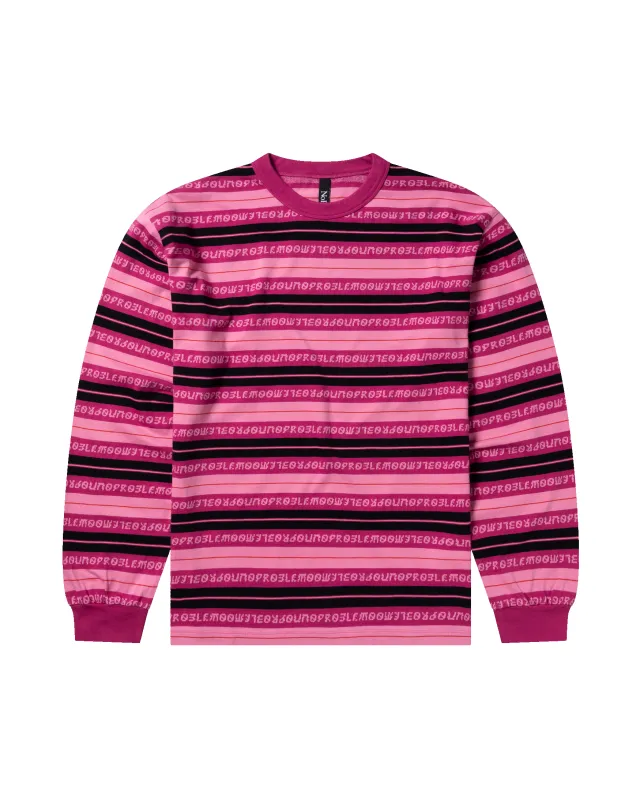 Jacquard Stripe LS Tee made by No Problemo