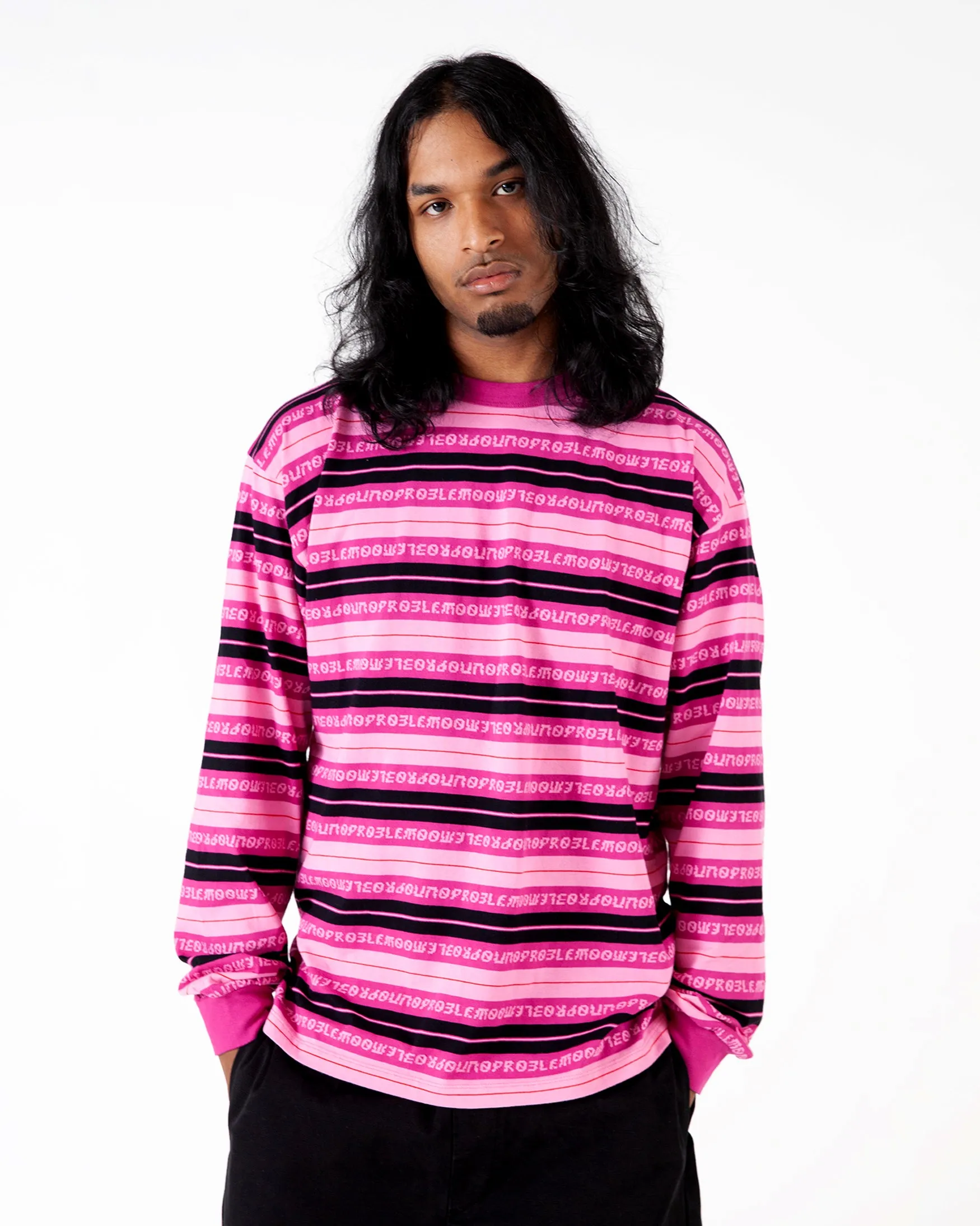 Jacquard Stripe LS Tee sold by No Problemo product image thumbnail 2
