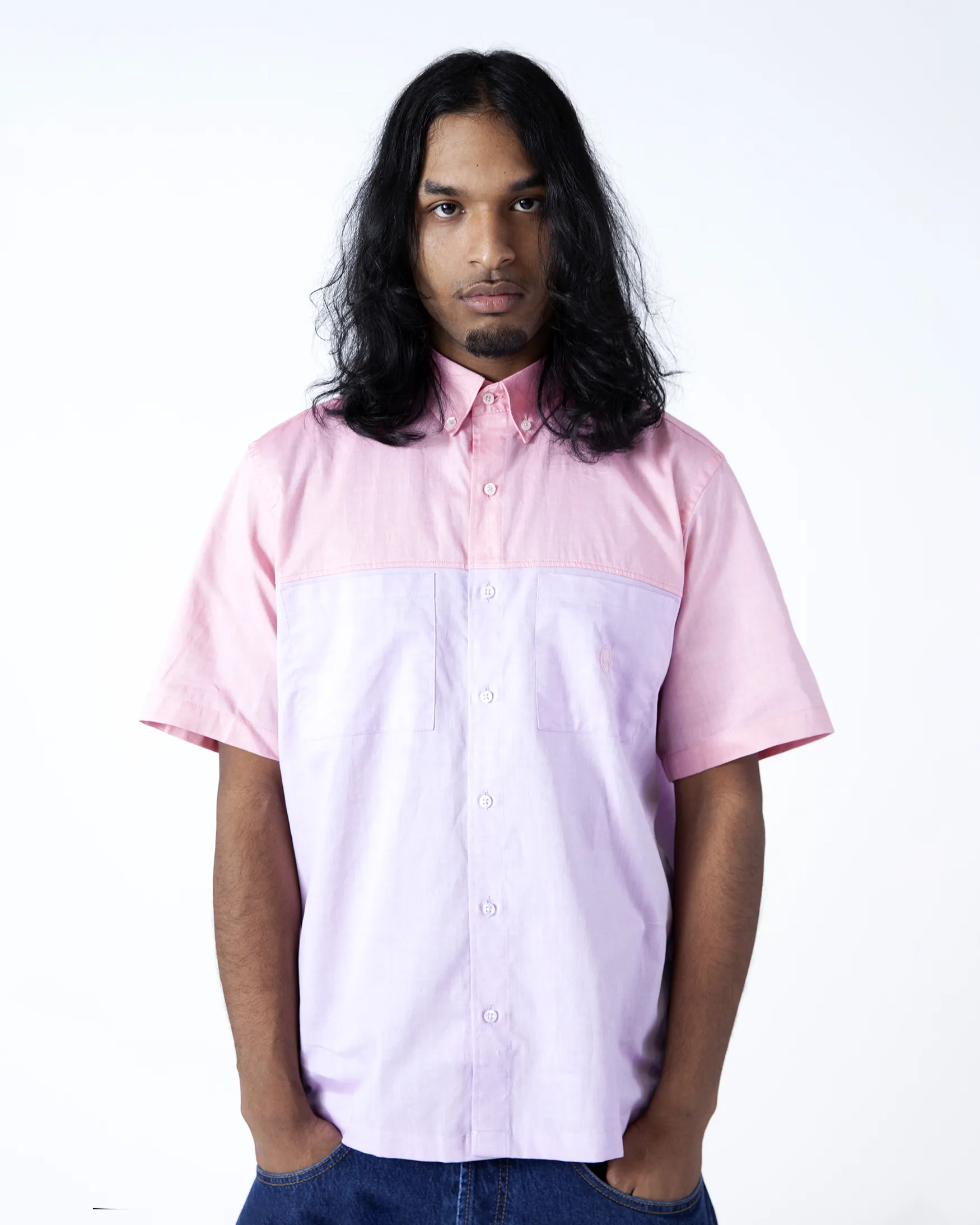 Colourblock SS Work Shirt sold by No Problemo product image thumbnail 2