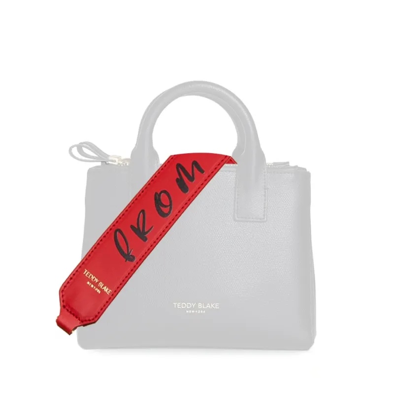 Mitony Leather Strap  - Red&Black sold by Teddy Blake